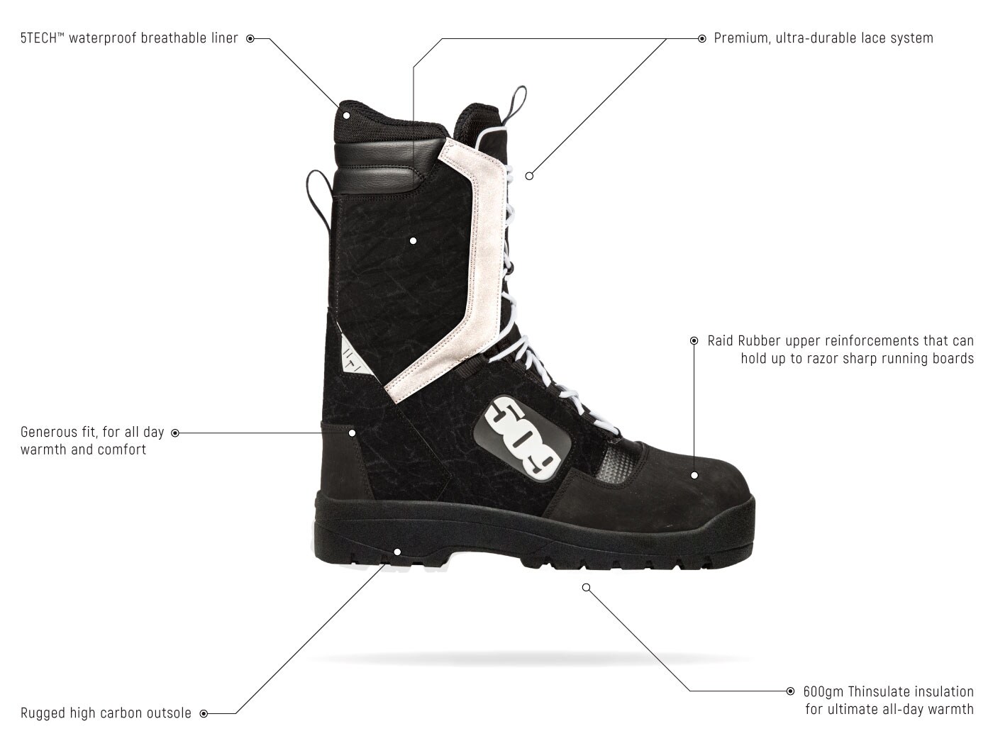 509 Raid Laced Boot